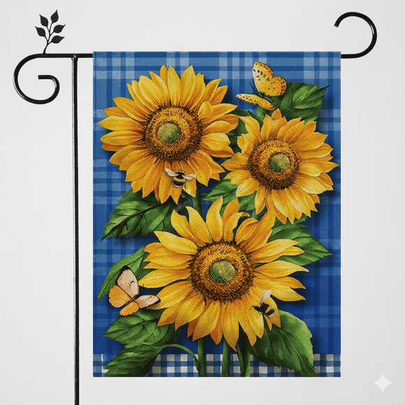 Garden Flags With Stand - 12" x 18"