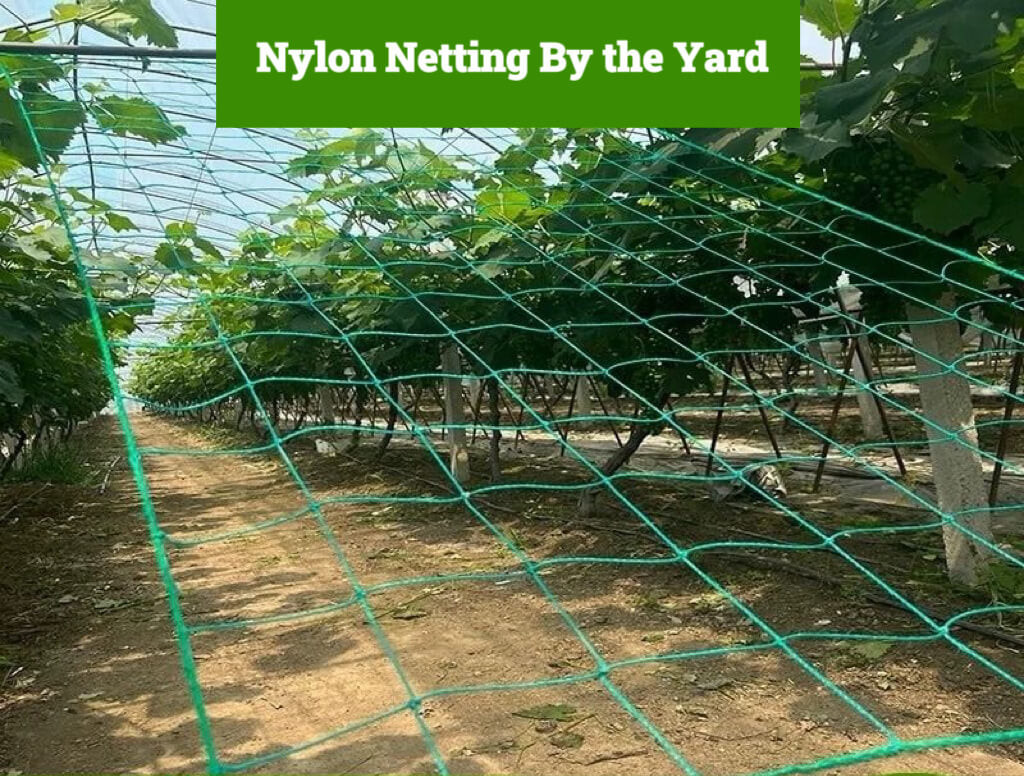 Nylon Trellis Netting | Garden Nylon Netting | Heavy Duty Nylon Net for Vines | Cultiuana