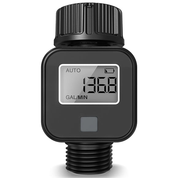 Digital Water Flow Meter for Garden Hose, RV & Irrigation | Cultiuana