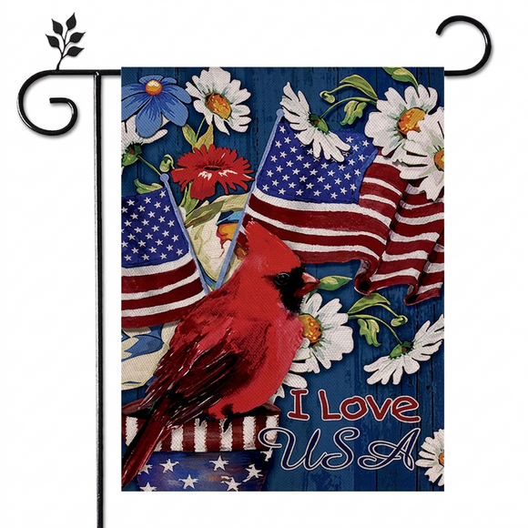 Garden Flags With Stand - 12" x 18"